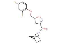 (1S*,4S*)-2-({5-[(2,4-difluorophenoxy)methyl]-3-isoxazolyl}carbonyl)-2-azabicyclo[2.2.1]heptane