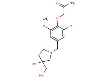 2-(2-chloro-4-{[3-hydroxy-3-(hydroxymethyl)pyrrolidin-1-yl]methyl}-6-methoxyphenoxy)acetamide