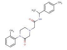 N-[1-(4-methylphenyl)ethyl]-2-[4-(2-methylphenyl)-3-oxo-1-piperazinyl]acetamide