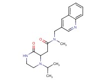 2-(1-isopropyl-3-oxopiperazin-2-yl)-N-methyl-N-(quinolin-3-ylmethyl)acetamide