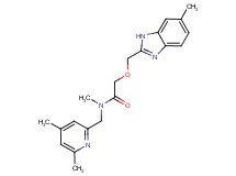 N-[(4,6-dimethylpyridin-2-yl)methyl]-N-methyl-2-[(6-methyl-1H-benzimidazol-2-yl)methoxy]acetamide
