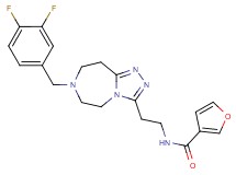 N-{2-[7-(3,4-difluorobenzyl)-6,7,8,9-tetrahydro-5H-[1,2,4]triazolo[4,3-d][1,4]diazepin-3-yl]ethyl}-3-furamide