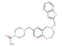 7-[(4-acetyl-1-piperazinyl)methyl]-4-(1-benzofuran-2-ylmethyl)-2,3,4,5-tetrahydro-1,4-benzoxazepine
