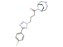 (1S*,6R*)-9-{4-[5-(4-fluorophenyl)-2H-tetrazol-2-yl]butanoyl}-3,9-diazabicyclo[4.2.1]nonane