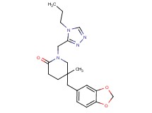 5-(1,3-benzodioxol-5-ylmethyl)-5-methyl-1-[(4-propyl-4H-1,2,4-triazol-3-yl)methyl]piperidin-2-one