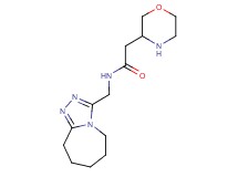 2-(3-morpholinyl)-N-(6,7,8,9-tetrahydro-5H-[1,2,4]triazolo[4,3-a]azepin-3-ylmethyl)acetamide