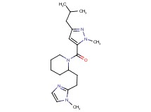 1-[(3-isobutyl-1-methyl-1H-pyrazol-5-yl)carbonyl]-2-[2-(1-methyl-1H-imidazol-2-yl)ethyl]piperidine