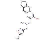 3-({methyl[(5-methyl-3-isoxazolyl)methyl]amino}methyl)-7,8-dihydro-6H-cyclopenta[g]quinolin-2-ol