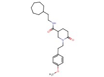 N-(2-cycloheptylethyl)-1-[2-(4-methoxyphenyl)ethyl]-6-oxo-3-piperidinecarboxamide