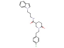 1-[2-(4-chlorophenyl)ethyl]-N-[3-(1H-indol-1-yl)propyl]-6-oxo-3-piperidinecarboxamide