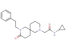 N-cyclopropyl-2-[9-oxo-8-(2-phenylethyl)-2,8-diazaspiro[5.5]undec-2-yl]acetamide