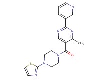 4-methyl-2-pyridin-3-yl-5-{[4-(1,3-thiazol-2-yl)piperazin-1-yl]carbonyl}pyrimidine