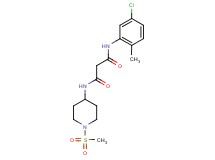 N-(5-chloro-2-methylphenyl)-N'-[1-(methylsulfonyl)piperidin-4-yl]malonamide