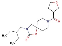 3-(2-ethylbutyl)-8-(tetrahydrofuran-3-ylcarbonyl)-1-oxa-3,8-diazaspiro[4.5]decan-2-one