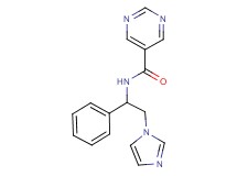 N-[2-(1H-imidazol-1-yl)-1-phenylethyl]-5-pyrimidinecarboxamide trifluoroacetate