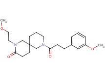 2-(2-methoxyethyl)-8-[3-(3-methoxyphenyl)propanoyl]-2,8-diazaspiro[5.5]undecan-3-one