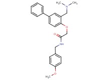 2-({3-[(dimethylamino)methyl]-4-biphenylyl}oxy)-N-(4-methoxybenzyl)acetamide