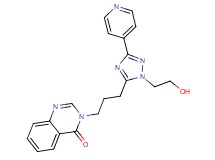 3-{3-[1-(2-hydroxyethyl)-3-pyridin-4-yl-1H-1,2,4-triazol-5-yl]propyl}quinazolin-4(3H)-one