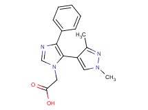 [5-(1,3-dimethyl-1H-pyrazol-4-yl)-4-phenyl-1H-imidazol-1-yl]acetic acid