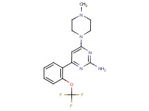 4-(4-methylpiperazin-1-yl)-6-[2-(trifluoromethoxy)phenyl]pyrimidin-2-amine