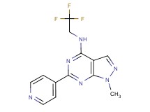 1-methyl-6-pyridin-4-yl-N-(2,2,2-trifluoroethyl)-1H-pyrazolo[3,4-d]pyrimidin-4-amine
