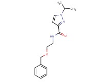 N-[2-(benzyloxy)ethyl]-1-isopropyl-1H-pyrazole-3-carboxamide