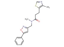 N-methyl-3-(4-methyl-1,3-thiazol-5-yl)-N-[(5-phenylisoxazol-3-yl)methyl]propanamide