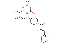 N~1~-(1-{1-[(2Z)-2-fluoro-3-phenyl-2-propenoyl]-4-piperidinyl}-2-phenylethyl)-N~1~,N~2~,N~2~-trimethylglycinamide