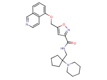 5-[(5-isoquinolinyloxy)methyl]-N-{[1-(1-piperidinyl)cyclopentyl]methyl}-3-isoxazolecarboxamide