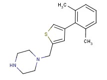 1-{[4-(2,6-dimethylphenyl)-2-thienyl]methyl}piperazine