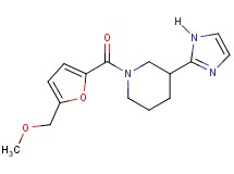 3-(1H-imidazol-2-yl)-1-[5-(methoxymethyl)-2-furoyl]piperidine