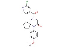 9-(2-chloroisonicotinoyl)-6-(4-methoxyphenyl)-6,9-diazaspiro[4.5]decan-7-one