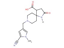 8-[(5-cyano-1-methyl-1H-pyrrol-3-yl)methyl]-2-oxo-1,8-diazaspiro[4.5]decane-4-carboxylic acid