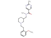 N-({1-[2-(2-methoxyphenyl)ethyl]piperidin-3-yl}methyl)-N,2-dimethylpyrimidine-5-carboxamide