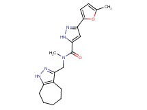 N-(1,4,5,6,7,8-hexahydrocyclohepta[c]pyrazol-3-ylmethyl)-N-methyl-3-(5-methyl-2-furyl)-1H-pyrazole-5-carboxamide