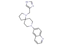 6-[1-(1H-imidazol-4-ylmethyl)-1,8-diazaspiro[4.5]dec-8-yl]quinoline