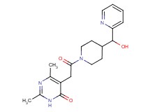 5-(2-{4-[hydroxy(pyridin-2-yl)methyl]piperidin-1-yl}-2-oxoethyl)-2,6-dimethylpyrimidin-4(3H)-one