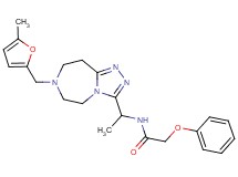 N-(1-{7-[(5-methyl-2-furyl)methyl]-6,7,8,9-tetrahydro-5H-[1,2,4]triazolo[4,3-d][1,4]diazepin-3-yl}ethyl)-2-phenoxyacetamide