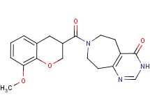 7-[(8-methoxy-3,4-dihydro-2H-chromen-3-yl)carbonyl]-3,5,6,7,8,9-hexahydro-4H-pyrimido[4,5-d]azepin-4-one