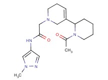 2-[5-(1-acetylpiperidin-2-yl)-3,6-dihydropyridin-1(2H)-yl]-N-(1-methyl-1H-pyrazol-4-yl)acetamide