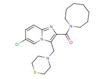 2-(1-azocanylcarbonyl)-6-chloro-3-(4-thiomorpholinylmethyl)imidazo[1,2-a]pyridine