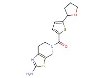 5-{[5-(tetrahydro-2-furanyl)-2-thienyl]carbonyl}-4,5,6,7-tetrahydro[1,3]thiazolo[5,4-c]pyridin-2-amine