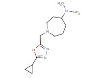 1-[(5-cyclopropyl-1,3,4-oxadiazol-2-yl)methyl]-N,N-dimethyl-4-azepanamine