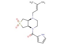 (4aR*,7aS*)-1-(3-methyl-2-buten-1-yl)-4-(1H-pyrrol-2-ylcarbonyl)octahydrothieno[3,4-b]pyrazine 6,6-dioxide