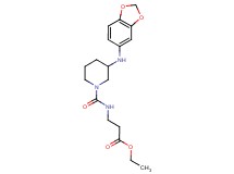ethyl N-{[3-(1,3-benzodioxol-5-ylamino)-1-piperidinyl]carbonyl}-beta-alaninate