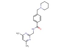 N-[(4,6-dimethyl-2-pyrimidinyl)methyl]-4-(1-piperidinylmethyl)benzamide