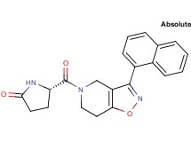 (5S)-5-{[3-(1-naphthyl)-6,7-dihydroisoxazolo[4,5-c]pyridin-5(4H)-yl]carbonyl}-2-pyrrolidinone