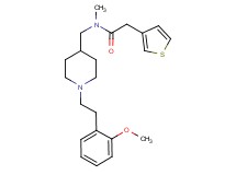 N-({1-[2-(2-methoxyphenyl)ethyl]-4-piperidinyl}methyl)-N-methyl-2-(3-thienyl)acetamide