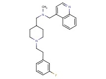({1-[2-(3-fluorophenyl)ethyl]-4-piperidinyl}methyl)methyl(4-quinolinylmethyl)amine