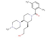3-[(3R*,4S*)-1-(2,5-dimethylbenzoyl)-4-(4-methylpiperazin-1-yl)piperidin-3-yl]propan-1-ol